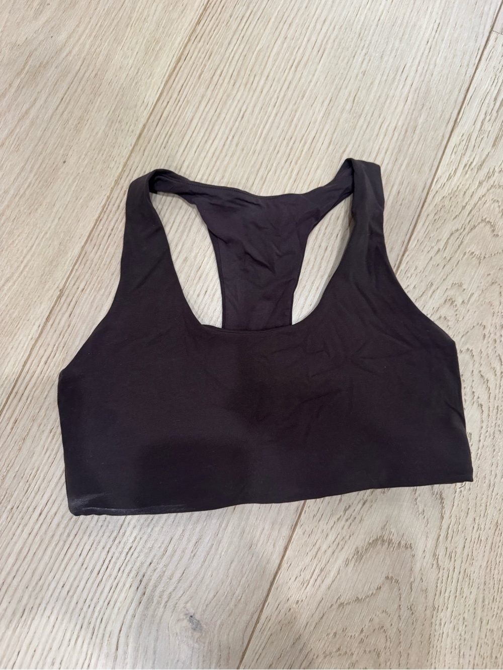 Splits59 Sara Racerback Sports Bra chocolate brown